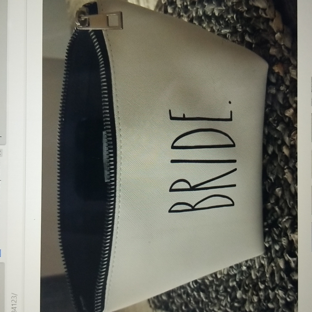 Rae Dunn BRIDE Makeup Cosmetic Bag